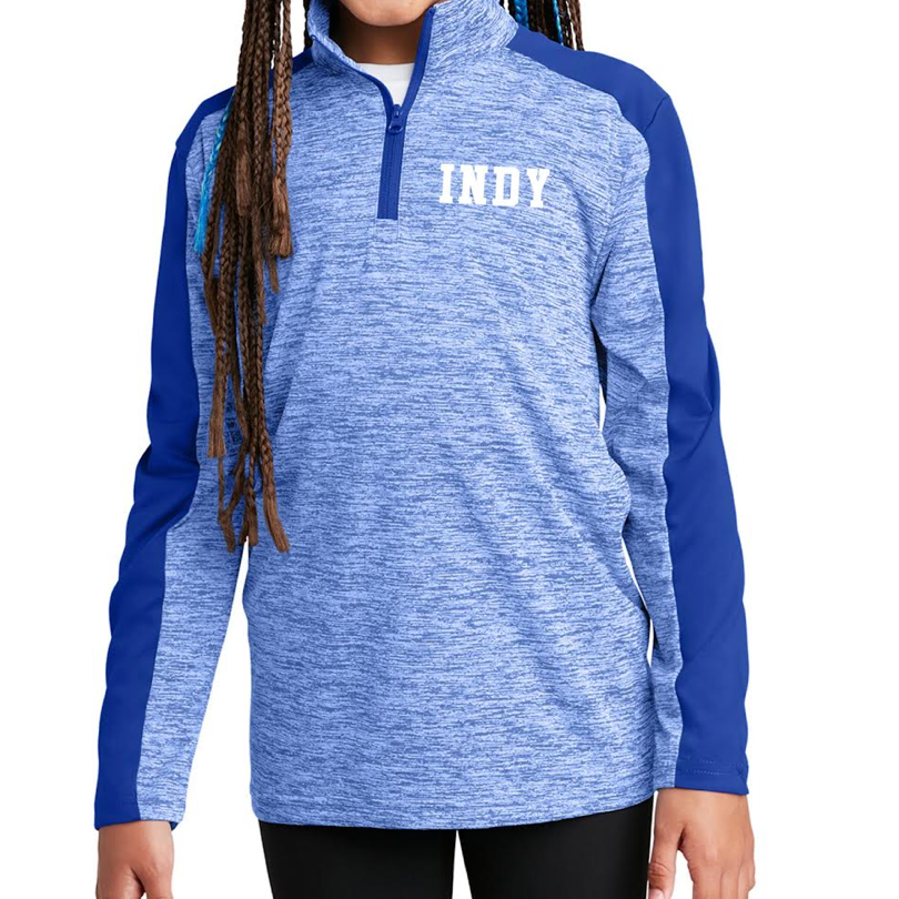 1 4 Zip Youth Marble INDY Pullover